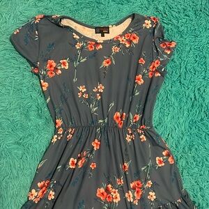 Floral Print Mini Dress